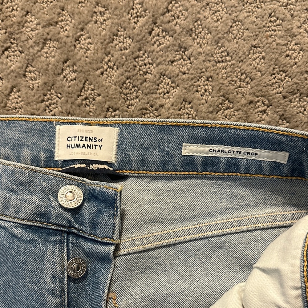 Citizens of Humanity Light Blue Women’s Charlotte crop Jeans